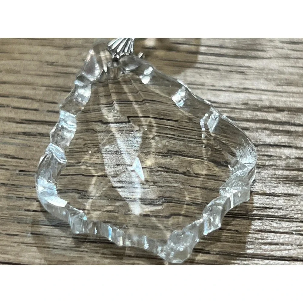 Fifth Avenue Napkin Rings 24% Lead Crystal & Faceted Clear Crystal Set 4